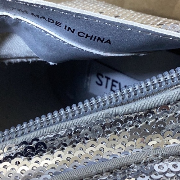 Steve Madden Women's Laddy Over-The-Knee Boot, Silver Sequin, - Picture 8 of 8